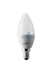 Ampoule LED Wiva 12100430 basique olive opale E14 8W 3000K